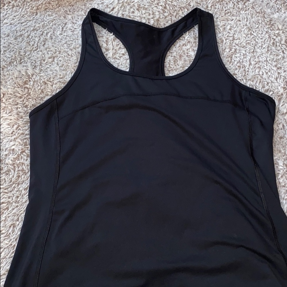 athletica black workout tank top